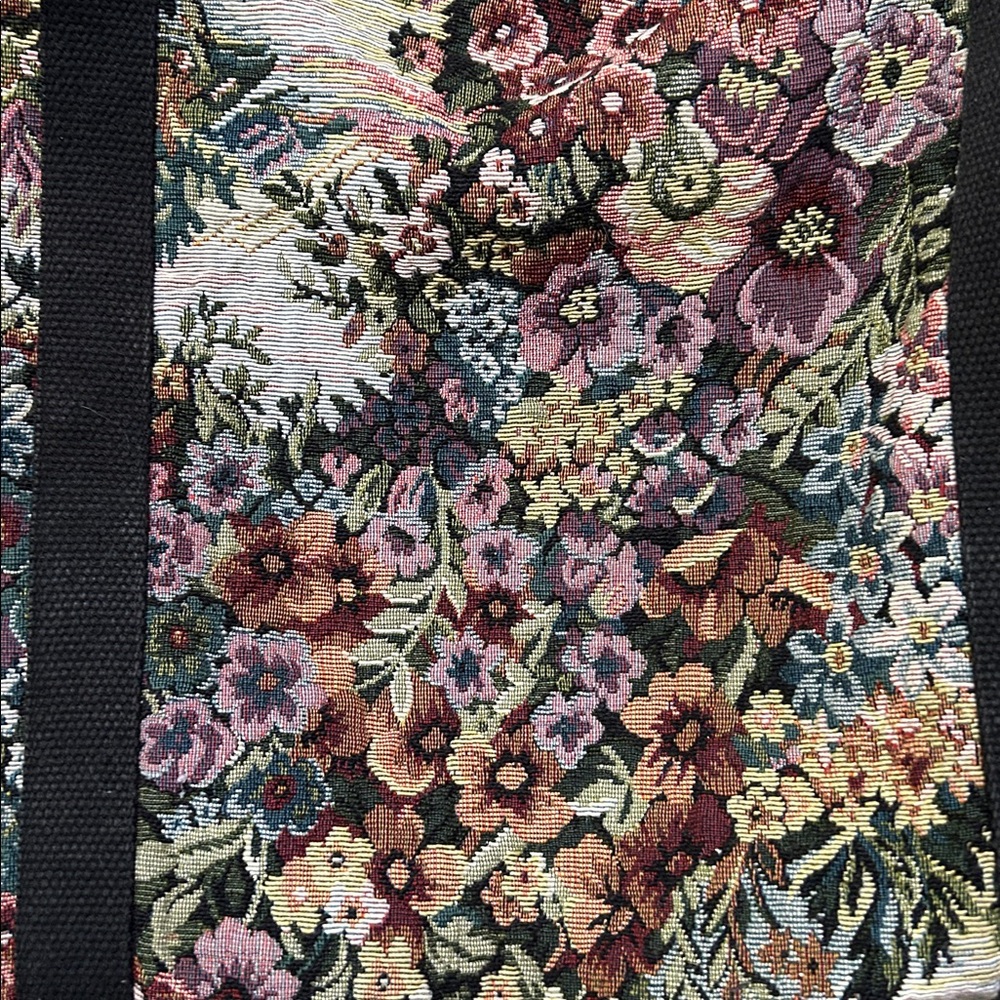 Vintage Victoria Rosenthal Design Floral Tapestry Weekender Bag - Picture 4 of 16